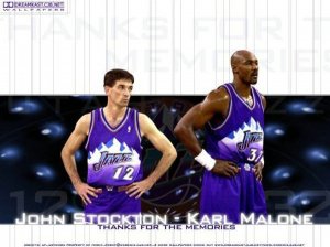 Maillot De Basket Utah Jazz Karl Malone 32 Engrener Violet Snow Mountain